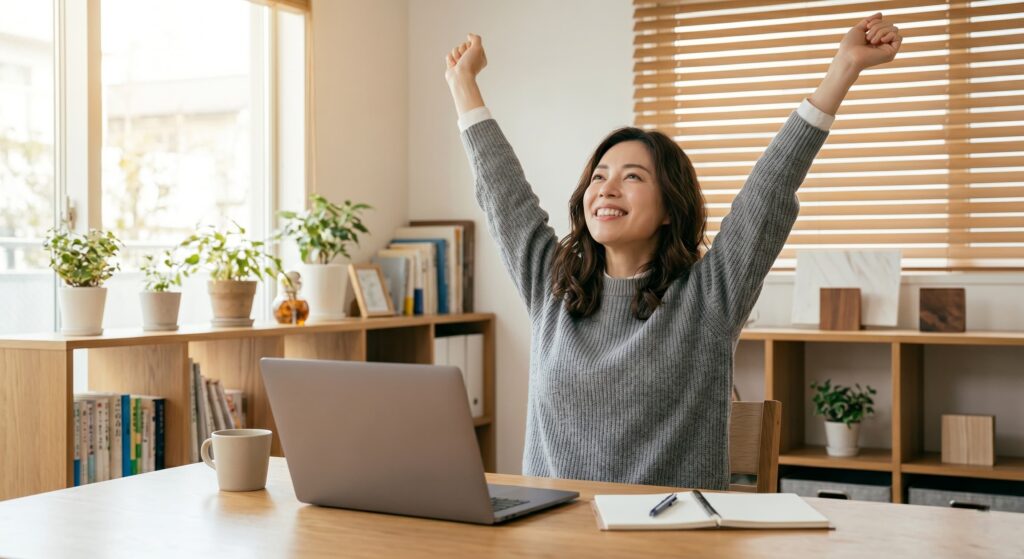 集客を自分でコントロールできる状態になり、今までの悩みがなくなった様子