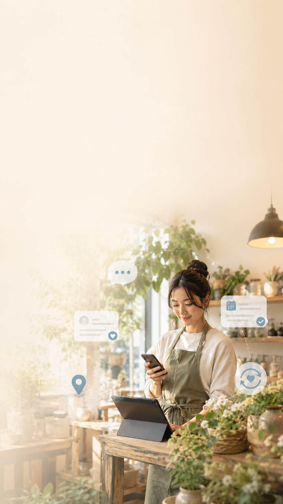 ローカルアームは、地域店舗の集客導線を整え、持続可能な集客の仕組みを提供します